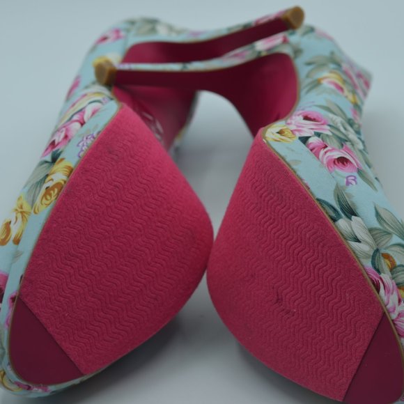 Shoe Dazzle-Graziella Vantage Floral Print Pumps - Picture 8 of 9